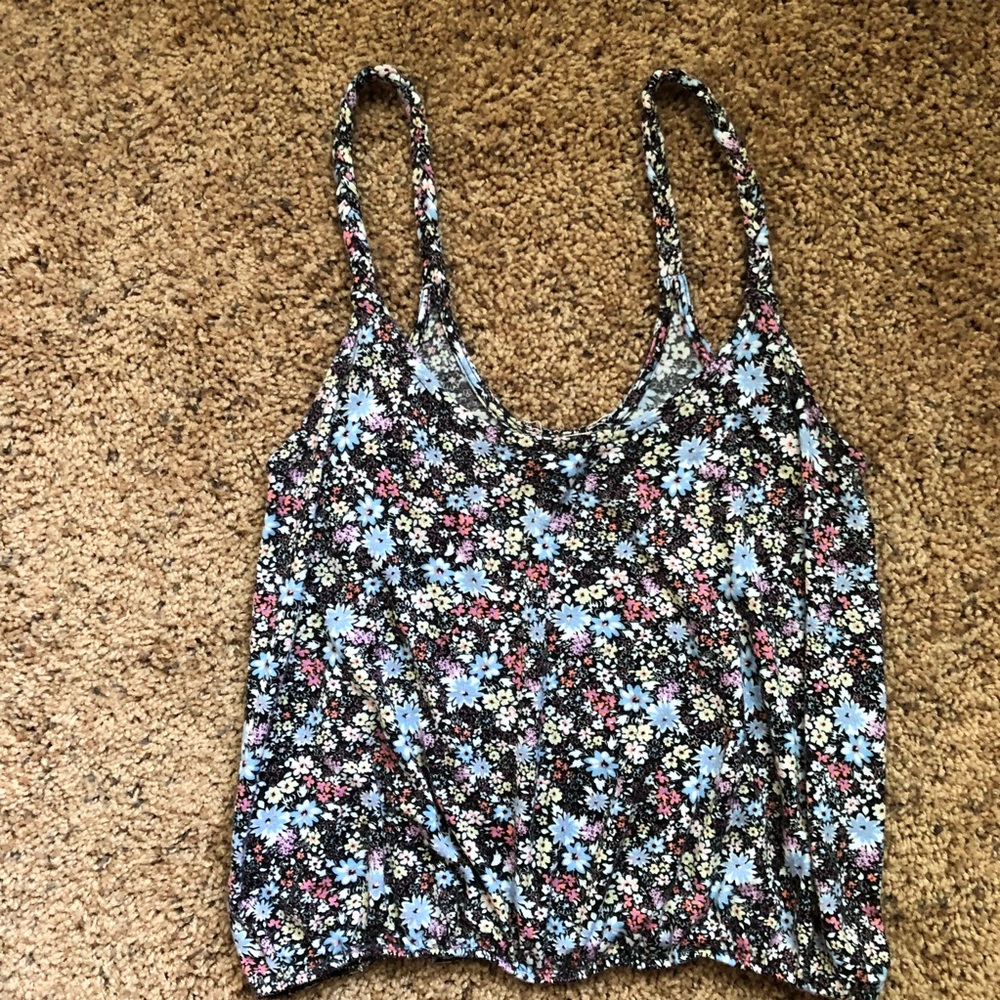 Floral Cropped Top La Hearts